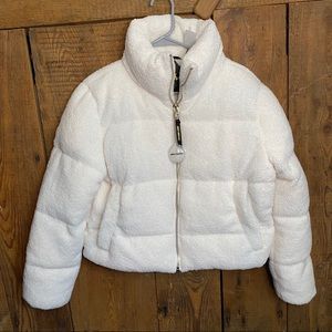 Juicy Couture Black Label White Puffer Coat